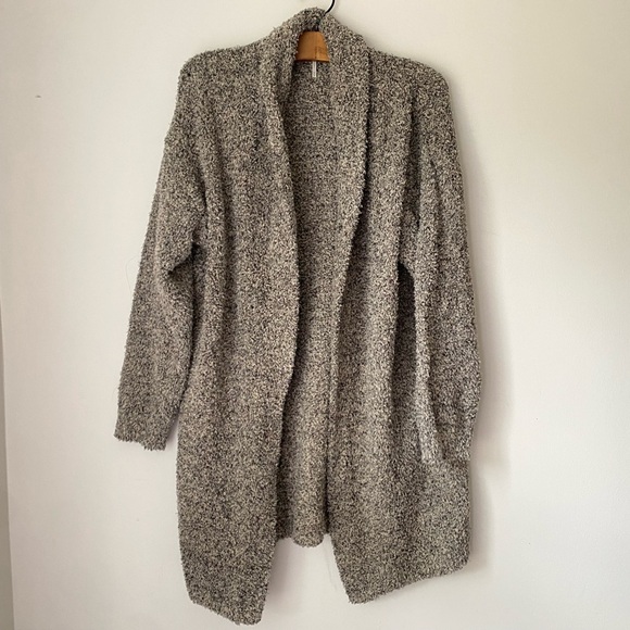 Hello Nite Sweater Women’s Medium Cozy Gray Cardigan Plush Soft - Picture 1 of 8